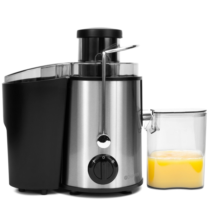 Champion Råsaftcentrifug 0,5L 600W RS400 Rostfri/Svart i gruppen HEM, HUSHÅLL & TRÄDGÅRD / Hushållsmaskiner / Vatten & Juice / Juicepressar hos TP E-commerce Nordic AB (D25033)