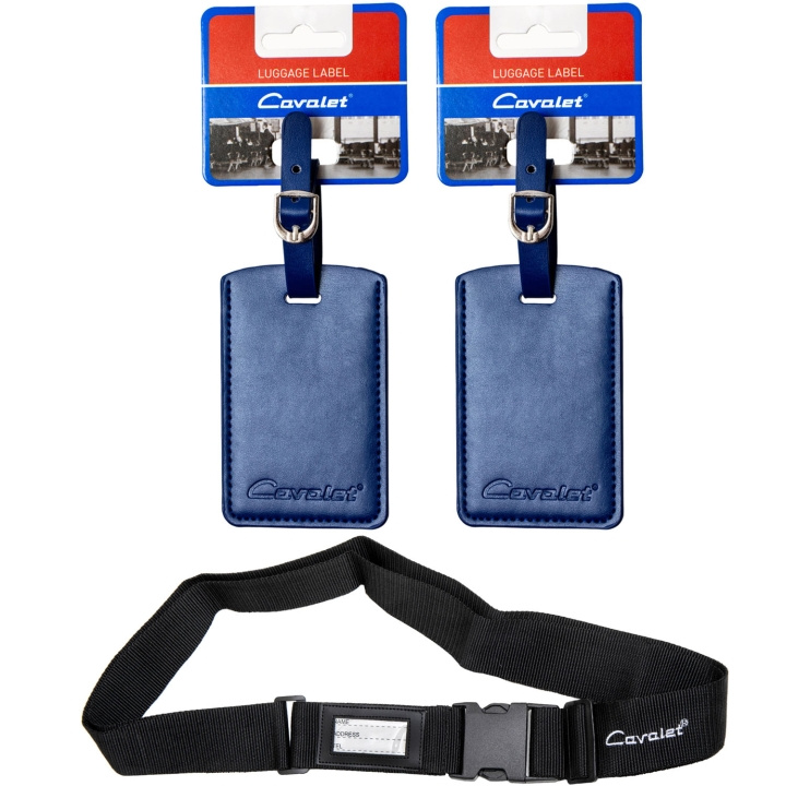 Cavalet Resekit 9 (Bagagerem, 2st Bagagetag Blå) i gruppen SPORT, FRITID & HOBBY / Resetillbehör / Övrigt hos TP E-commerce Nordic AB (D25042)