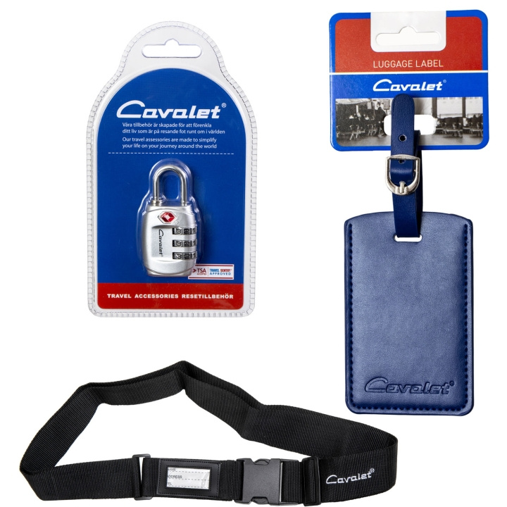 Cavalet Resekit 13 (TSA Lås, Bagagerem, Bagagetag Blå) i gruppen SPORT, FRITID & HOBBY / Resetillbehör / Övrigt hos TP E-commerce Nordic AB (D25046)