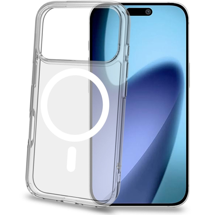 Celly Gelskinmag TPU Cover MagSafe-kompatibelt iPhone 17 Pro Transparent i gruppen SMARTPHONE & SURFPLATTOR / Mobilskydd / Apple / iPhone 17 hos TP E-commerce Nordic AB (D25058)
