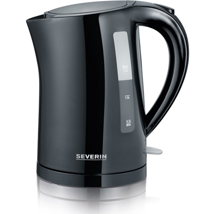 Severin Vattenkokare WK3498 1,5l Svart 2200W i gruppen HEM, HUSHÅLL & TRÄDGÅRD / Hushållsmaskiner / Vatten & Juice / Vattenkokare hos TP E-commerce Nordic AB (D25061)