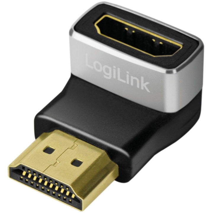 LogiLink HDMI-adapter Vinklad 90° Hane-Hona 8K/60 Hz i gruppen HEMELEKTRONIK / Kablar & Adaptrar / HDMI hos TP E-commerce Nordic AB (D25077)