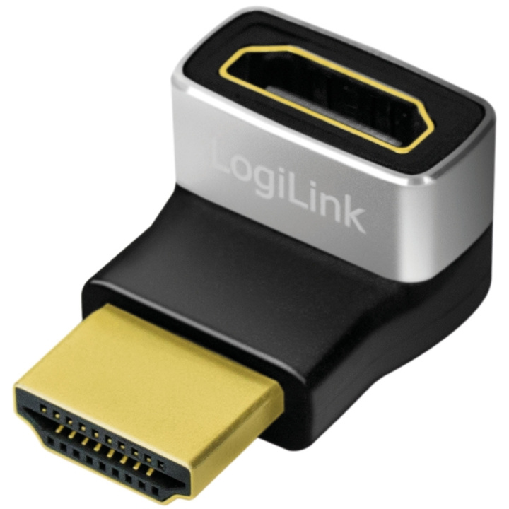 LogiLink HDMI-adapter Vinklad 270° Hane-Hona 8K/60 Hz i gruppen HEMELEKTRONIK / Kablar & Adaptrar / HDMI hos TP E-commerce Nordic AB (D25078)