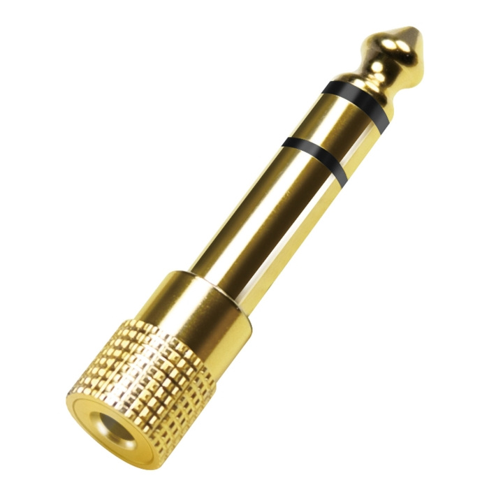 LogiLink Audioadapter 6,3mm hane - 3,5mm hona i gruppen HEMELEKTRONIK / Kablar & Adaptrar / Ljud Digital hos TP E-commerce Nordic AB (D25085)