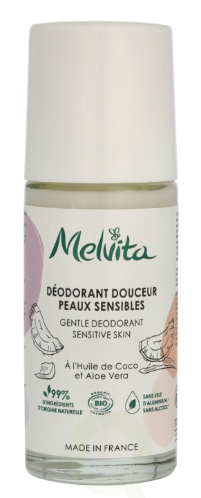 Melvita Les Essentiels Deodorant Roll-On 50 ml For Sensitive Skin i gruppen SKÖNHET & HÄLSA / Doft & Parfym / Deodorant / Deo för henne hos TP E-commerce Nordic AB (D25319)