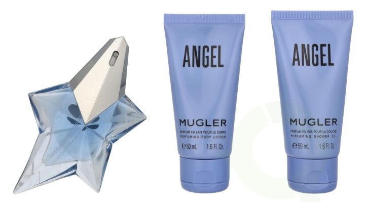 Thierry Mugler Angel Giftset 125 ml Edp Spray 25ml/Body Lotion 50ml/Shower Gel 50ml i gruppen SKÖNHET & HÄLSA / Doft & Parfym / Parfym / Parfymboxar hos TP E-commerce Nordic AB (D25331)