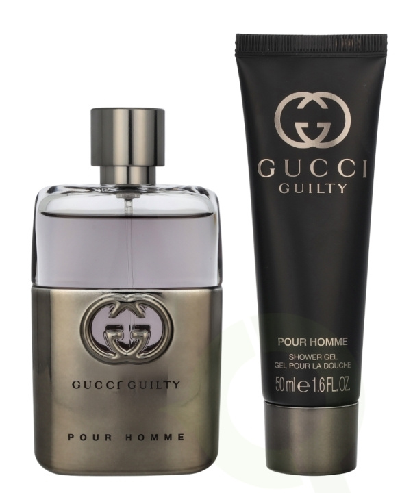 Gucci Guilty Pour Homme Giftset 100 ml Edt Spray 50ml/Shower Gel 50ml i gruppen SKÖNHET & HÄLSA / Doft & Parfym / Parfym / Parfym för honom hos TP E-commerce Nordic AB (D25351)