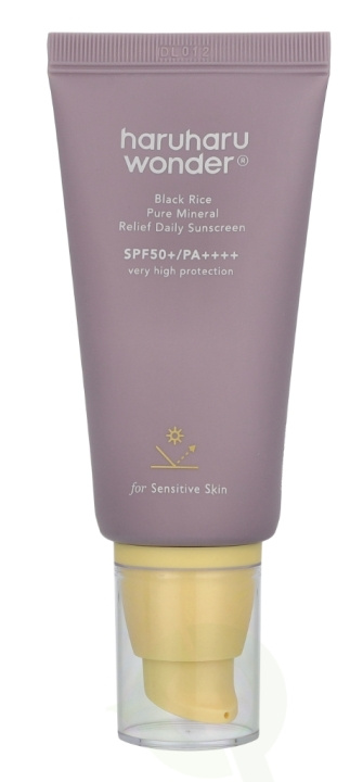 Haruharu Wonder Black Rice Pure Mineral Sunscreen SPF50 50 ml i gruppen SKÖNHET & HÄLSA / Hudvård / Solskydd & Tanning / Solskydd hos TP E-commerce Nordic AB (D25400)
