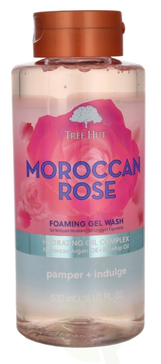 Tree Hut Moroccan Rose Foaming Gel Wash 532 ml i gruppen SKÖNHET & HÄLSA / Hudvård / Ansiktsvård / Rengöring hos TP E-commerce Nordic AB (D25448)