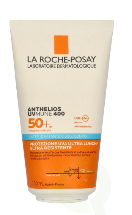 La Roche LRP Anthelios Uvmune 400 Body & Face Milk 150 ml i gruppen SKÖNHET & HÄLSA / Hudvård / Solskydd & Tanning / Solskydd hos TP E-commerce Nordic AB (D25485)