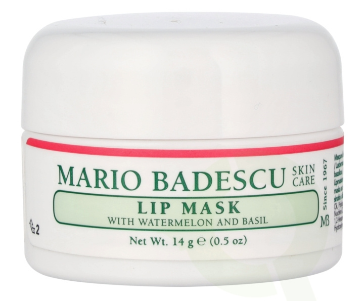 Mario Badescu Lip Mask With Watermelon & Basil 14 ml i gruppen SKÖNHET & HÄLSA / Makeup / Läppar / Läppbalsam hos TP E-commerce Nordic AB (D25517)