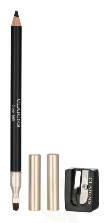 Clarins Crayon Khol Long-Lasting Eye Pencil w/Brush & Sharp. 1.05 g #01 Carbon Black i gruppen SKÖNHET & HÄLSA / Makeup / Ögon & Ögonbryn / Eyeliner / Kajal hos TP E-commerce Nordic AB (D25565)