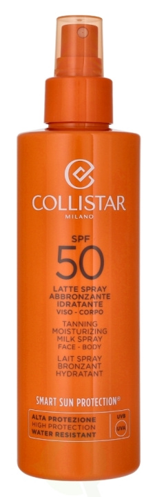 Collistar Tanning Moisturizing Milk Spray SPF50 200 ml i gruppen SKÖNHET & HÄLSA / Hudvård / Solskydd & Tanning / Solskydd hos TP E-commerce Nordic AB (D25570)