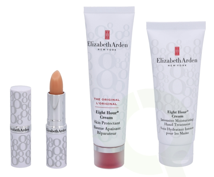Elizabeth Arden E.Arden Eight Hour Beauty Must Haves Set 128.7 ml Hand Cream 75ml/Cream 50ml/Lip Prot. Stick 3,7gr i gruppen SKÖNHET & HÄLSA / Presentkit / Presentkit För Henne hos TP E-commerce Nordic AB (D25684)