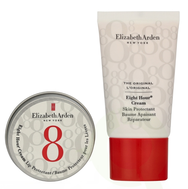 Elizabeth Arden E.Arden 8 Hour Cream Heroes Set 28 ml Lip Protectant 13 ml/Skin Protectant 15 ml i gruppen SKÖNHET & HÄLSA / Hudvård / Ansiktsvård / Dagkräm hos TP E-commerce Nordic AB (D25685)