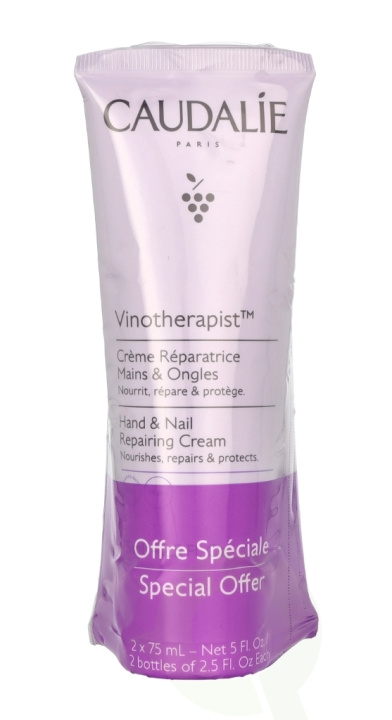 Caudalie Hand & Nail Cream Duo Set - Vinotherapist 150 ml 2x75ml i gruppen SKÖNHET & HÄLSA / Manikyr/Pedikyr / Handkräm hos TP E-commerce Nordic AB (D25730)