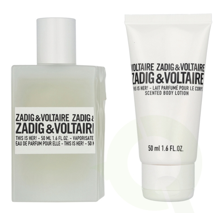 Zadig & Voltaire This Is Her! Giftset 100 ml Edp Spray 50ml/Body Lotion 50ml i gruppen SKÖNHET & HÄLSA / Doft & Parfym / Parfym / Parfymboxar hos TP E-commerce Nordic AB (D25747)