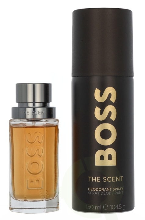 Hugo Boss The Scent Giftset 200 ml Edt Spray 50ml/Deodorant Spray 150ml i gruppen SKÖNHET & HÄLSA / Doft & Parfym / Parfym / Parfym för honom hos TP E-commerce Nordic AB (D25868)