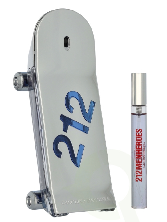 Carolina Herrera 212 Men Heroes Giftset 100 ml Edt Spray 90ml/Edt Spray 10ml i gruppen SKÖNHET & HÄLSA / Doft & Parfym / Parfym / Parfymboxar hos TP E-commerce Nordic AB (D25923)