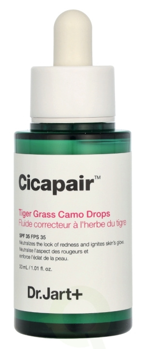 Dr. Jart + Cicapair Tiger Grass Camo Drops SPF35 30 ml i gruppen SKÖNHET & HÄLSA / Hudvård / Ansiktsvård / Serum Hud hos TP E-commerce Nordic AB (D26025)