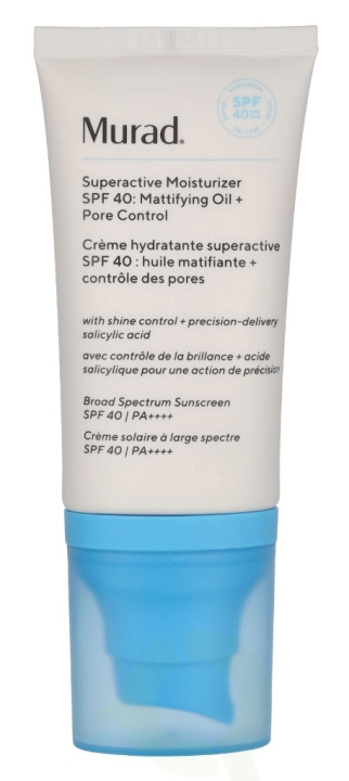 Murad Superactive Moisturizer Oil + Pore Control SPF40 50 ml i gruppen SKÖNHET & HÄLSA / Hudvård / Ansiktsvård / Dagkräm hos TP E-commerce Nordic AB (D26066)
