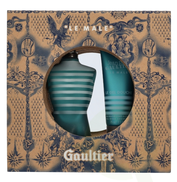 Jean Paul Gaultier Le Male Giftset 200 ml Edt Spray 125ml/Shower Gel 75ml i gruppen SKÖNHET & HÄLSA / Doft & Parfym / Parfym / Parfymboxar hos TP E-commerce Nordic AB (D26094)