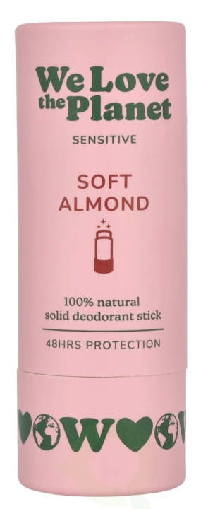 We Love The Planet Sensitive Deodorant Stick 40 g Soft Almond i gruppen SKÖNHET & HÄLSA / Doft & Parfym / Deodorant hos TP E-commerce Nordic AB (D26116)