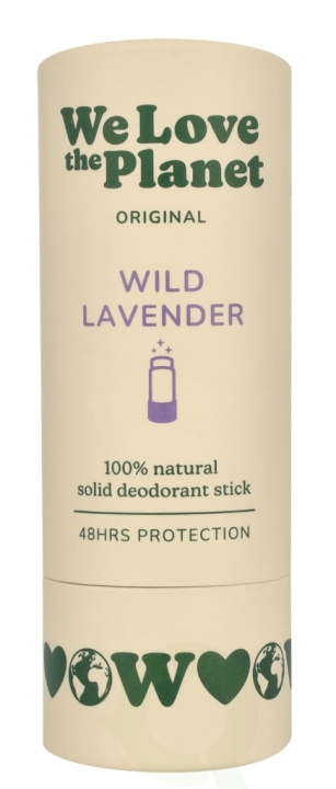 We Love The Planet Original Deodorant Stick 40 g Wild Lavender i gruppen SKÖNHET & HÄLSA / Doft & Parfym / Deodorant hos TP E-commerce Nordic AB (D26117)