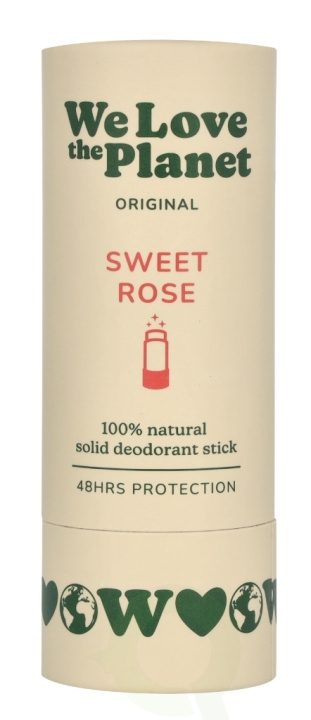 We Love The Planet Original Deodorant Stick 40 g Sweet Rose i gruppen SKÖNHET & HÄLSA / Doft & Parfym / Deodorant hos TP E-commerce Nordic AB (D26118)