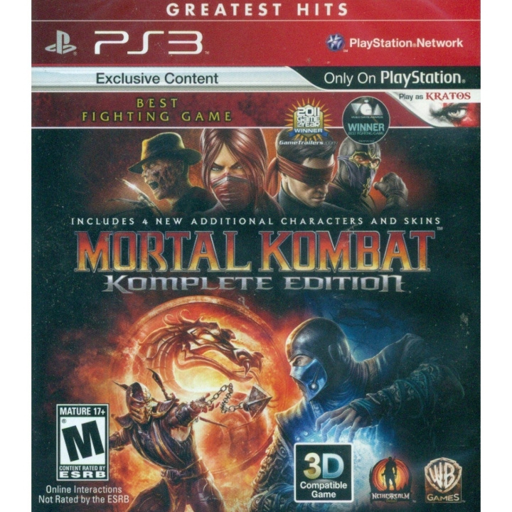Mortal Kombat Komplete Edition (Greatest Hits) (Import) i gruppen HEMELEKTRONIK / Spelkonsoler & Tillbehör / Sony PlayStation 3 hos TP E-commerce Nordic AB (D26284)