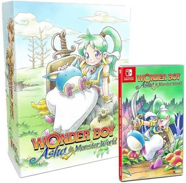 Wonder Boy: Asha in Monster World Collectors Edition (Switch) i gruppen HEMELEKTRONIK / Spelkonsoler & Tillbehör / Nintendo Switch / Spel hos TP E-commerce Nordic AB (D26772)