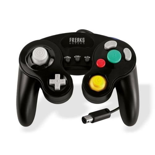 Trade Invaders Wii/GC Black Controller with Turbo and Slow Motion i gruppen HEMELEKTRONIK / Spelkonsoler & Tillbehör / Nintendo Wii hos TP E-commerce Nordic AB (D26833)