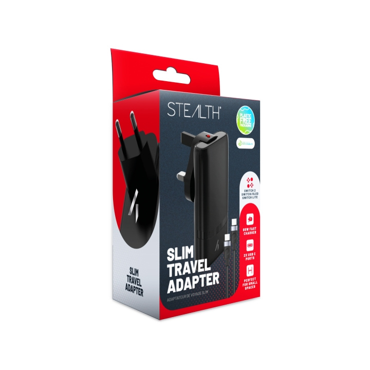 Stealth Smal reseadapter - Switch, OLED, Lite, Switch 2 i gruppen HEMELEKTRONIK / Spelkonsoler & Tillbehör / Nintendo Switch 2 / Tillbehör hos TP E-commerce Nordic AB (D26873)
