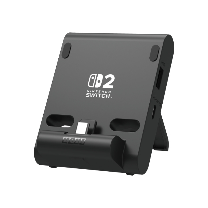 Hori Dubbelt USB PlayStand för Nintendo Switch 2 - Mörkgrå i gruppen HEMELEKTRONIK / Spelkonsoler & Tillbehör / Nintendo Switch 2 / Tillbehör hos TP E-commerce Nordic AB (D26905)