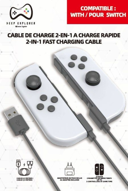 2 in 1 Charger (Switch) i gruppen HEMELEKTRONIK / Spelkonsoler & Tillbehör / Nintendo Switch / Spel hos TP E-commerce Nordic AB (D26993)