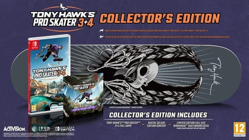 Tony Hawk\'s Pro Skater 3 + 4 Collectors Edition (Switch) i gruppen HEMELEKTRONIK / Spelkonsoler & Tillbehör / Nintendo Switch / Spel hos TP E-commerce Nordic AB (D27102)