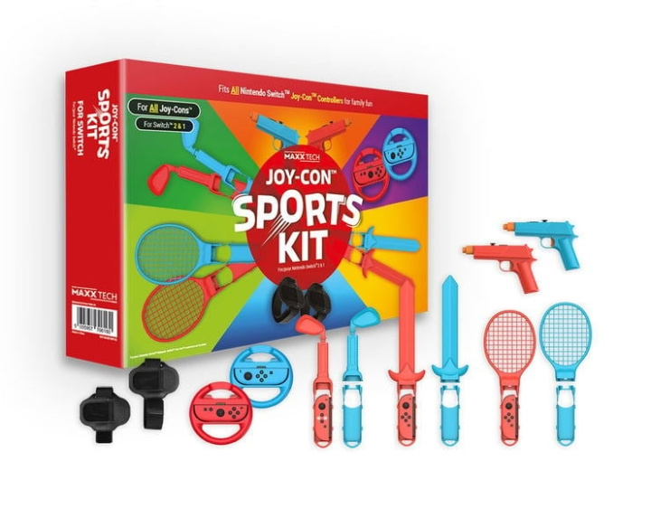 Maxx Tech Joy-Con Sports Kit för Nintendo Switch 2/1 i gruppen HEMELEKTRONIK / Spelkonsoler & Tillbehör / Nintendo Switch 2 / Tillbehör hos TP E-commerce Nordic AB (D27509)