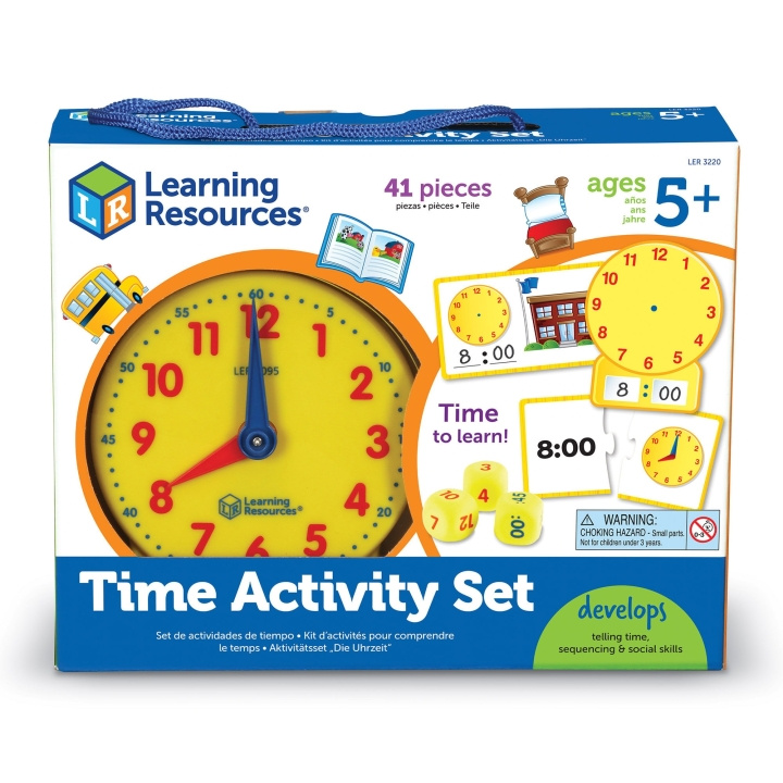 Learning Resources Aktivitetsset med tid (LSP3220-SCA) i gruppen LEKSAKER, BARN- & BABYPRODUKTER / Babyleksaker / Aktivitetsleksaker hos TP E-commerce Nordic AB (D27519)