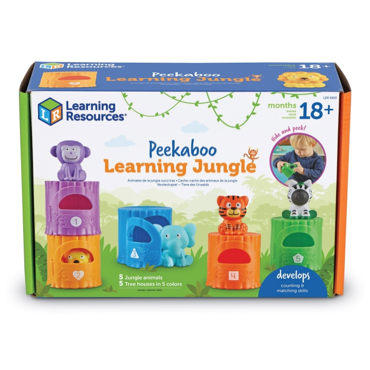 Learning Resources Peekaboo Djungel för lärande (LSP6815-SCA) i gruppen LEKSAKER, BARN- & BABYPRODUKTER / Babyleksaker / Aktivitetsleksaker hos TP E-commerce Nordic AB (D27549)