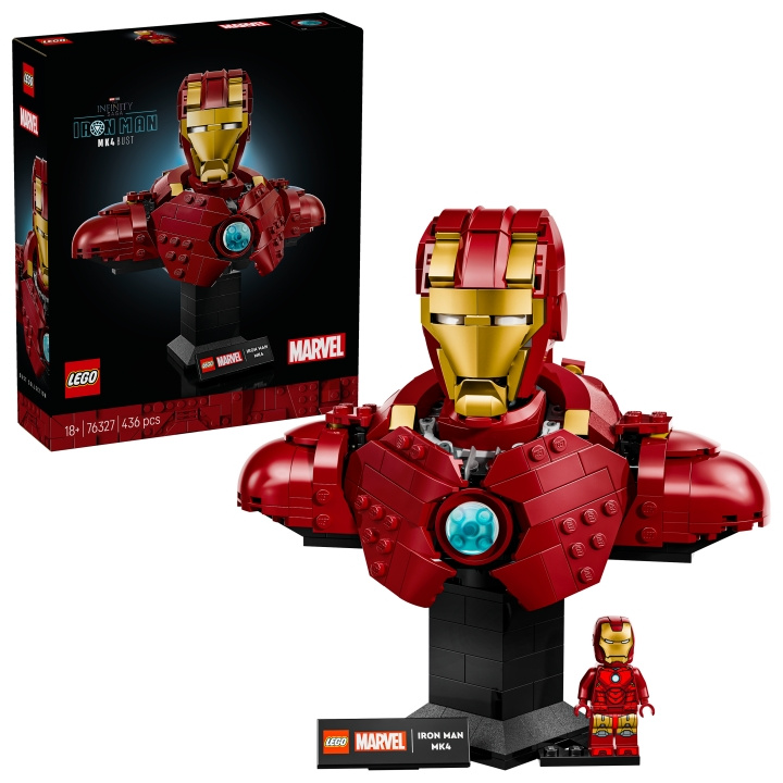 LEGO Superhjältar - Iron Man MK4 byst (76327) i gruppen LEKSAKER, BARN- & BABYPRODUKTER / Leksaker / Byggleksaker / Lego hos TP E-commerce Nordic AB (D27564)