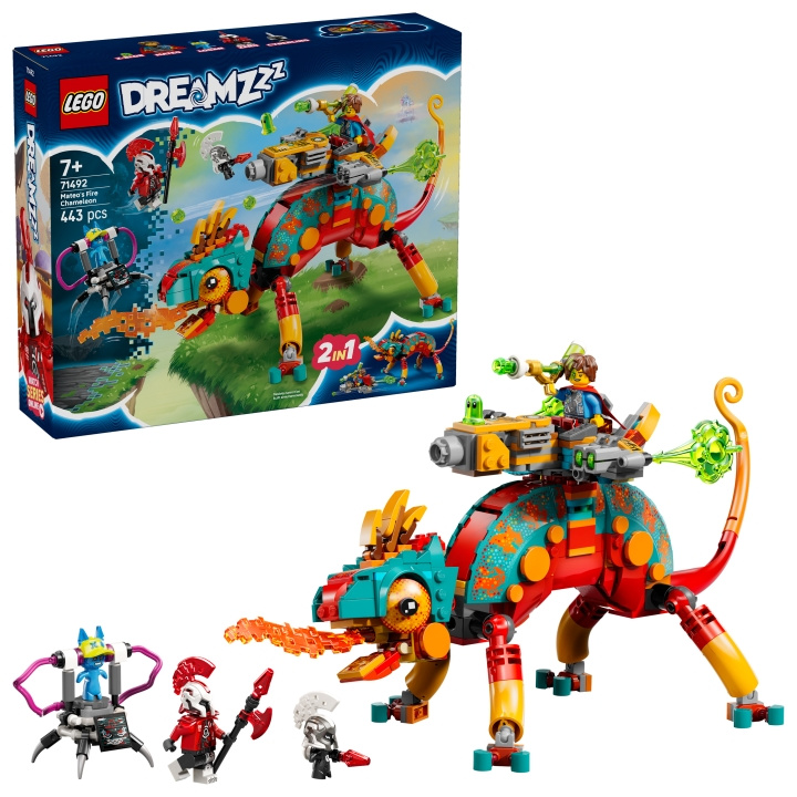 LEGO DREAMZzz - Mateo\'s Fire Chameleon (71492) i gruppen LEKSAKER, BARN- & BABYPRODUKTER / Leksaker / Byggleksaker / Lego hos TP E-commerce Nordic AB (D27570)