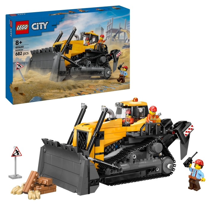 LEGO LEGO City - Gul bulldozer (60466) i gruppen LEKSAKER, BARN- & BABYPRODUKTER / Leksaker / Byggleksaker / Lego hos TP E-commerce Nordic AB (D27584)