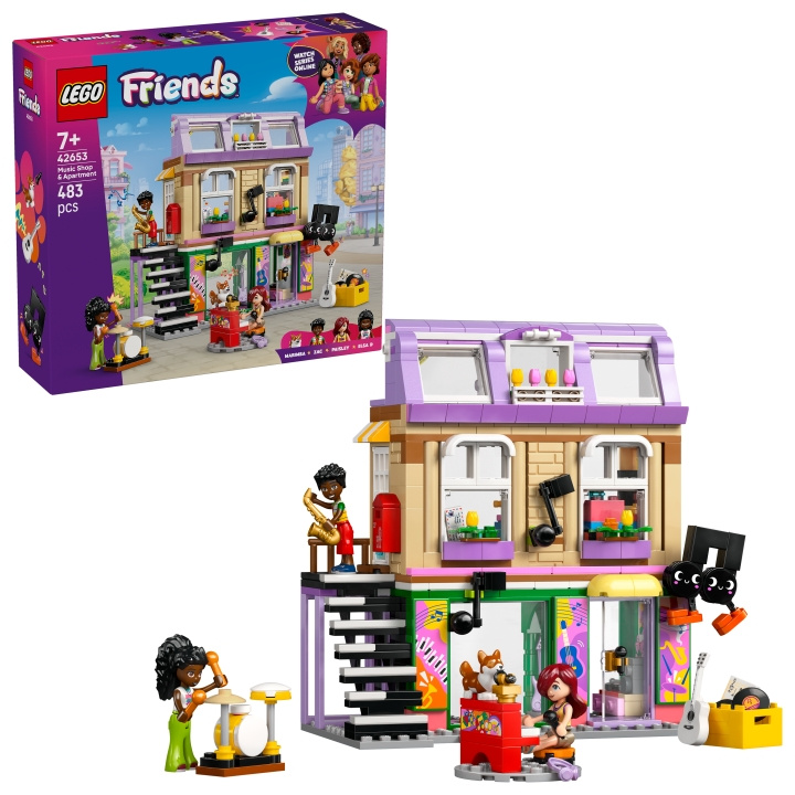 LEGO LEGO Friends - Music Shop & Apartment (42653) i gruppen LEKSAKER, BARN- & BABYPRODUKTER / Leksaker / Byggleksaker / Lego hos TP E-commerce Nordic AB (D27597)