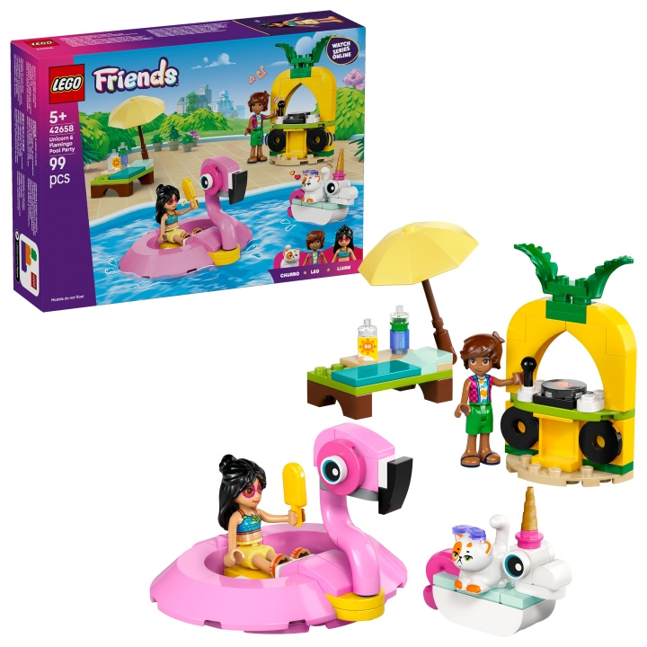 LEGO LEGO Friends - Unicorn & Flamingo Pool Party (42658) i gruppen LEKSAKER, BARN- & BABYPRODUKTER / Leksaker / Byggleksaker / Lego hos TP E-commerce Nordic AB (D27599)