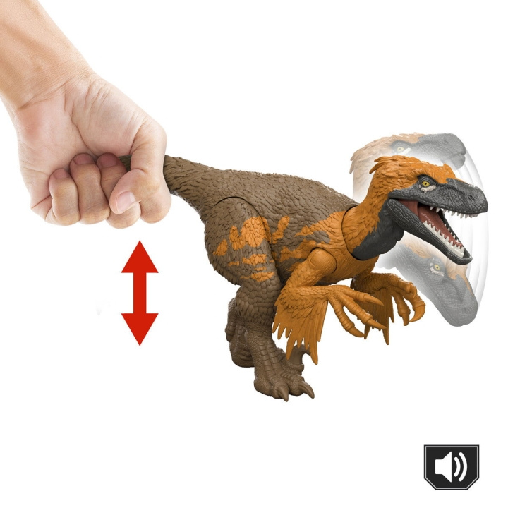 Jurassic World Rebirth Vilt vrål - Utahraptor i gruppen LEKSAKER, BARN- & BABYPRODUKTER / Leksaker / Figurer, Miniatyrer & tillbehör hos TP E-commerce Nordic AB (D27613)