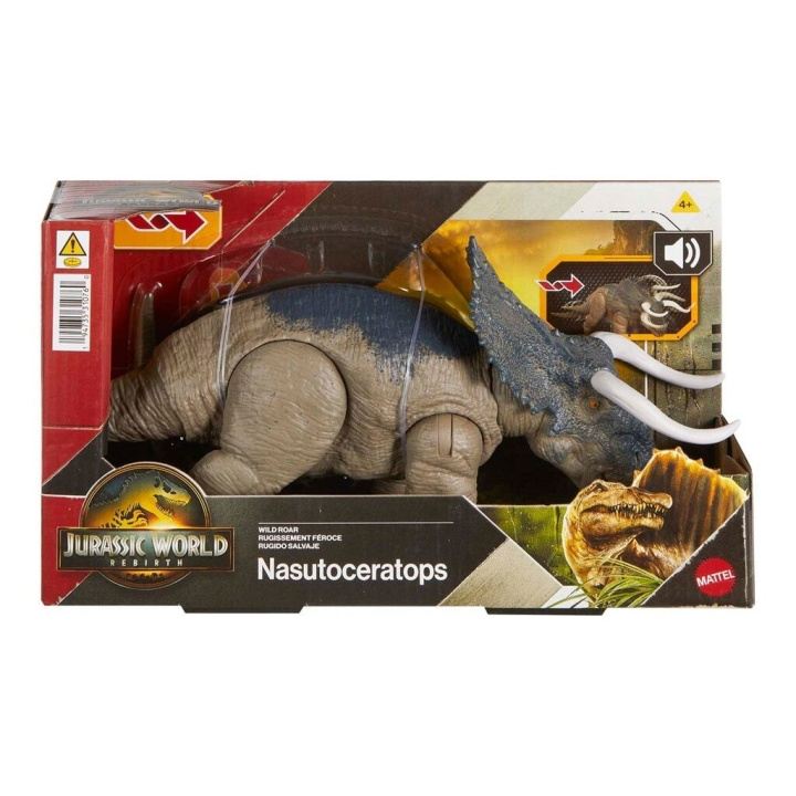 Jurassic World Rebirth Vilt vrål - Nasutoceratops i gruppen LEKSAKER, BARN- & BABYPRODUKTER / Leksaker / Figurer, Miniatyrer & tillbehör hos TP E-commerce Nordic AB (D27619)