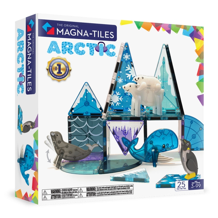 Magna Tiles MAGNA-TILES - Arktiska djur 25-delat set (90221) i gruppen LEKSAKER, BARN- & BABYPRODUKTER / Leksaker / Byggleksaker / Byggklossar & övriga byggleksaker hos TP E-commerce Nordic AB (D27635)