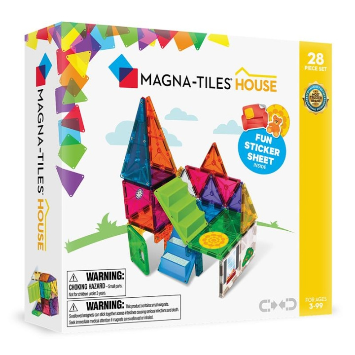 Magna Tiles MAGNA-TILES - Hus 28 delar (90225) i gruppen LEKSAKER, BARN- & BABYPRODUKTER / Leksaker / Byggleksaker / Byggklossar & övriga byggleksaker hos TP E-commerce Nordic AB (D27637)
