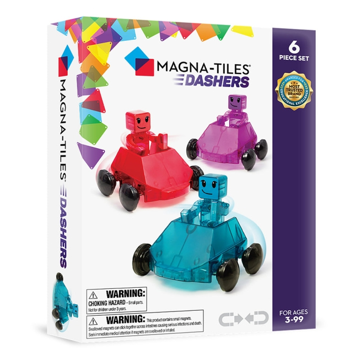 Magna Tiles MAGNA-TILES - Dashers, set om 6 delar (90234) i gruppen LEKSAKER, BARN- & BABYPRODUKTER / Leksaker / Byggleksaker / Byggklossar & övriga byggleksaker hos TP E-commerce Nordic AB (D27643)