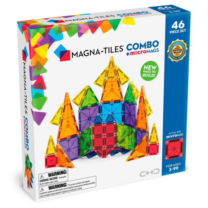 Magna Tiles MAGNA-TILES - microMAGS Combo 46 st (90293) i gruppen LEKSAKER, BARN- & BABYPRODUKTER / Leksaker / Byggleksaker / Byggklossar & övriga byggleksaker hos TP E-commerce Nordic AB (D27647)